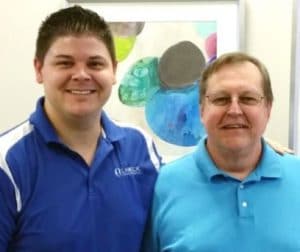 Chiropractor Jeffrey Lawlor with Andy