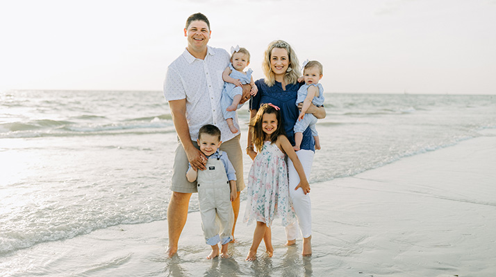Chiropractor Weldon Spring MO Jeffrey Lawlor and Family at Beach